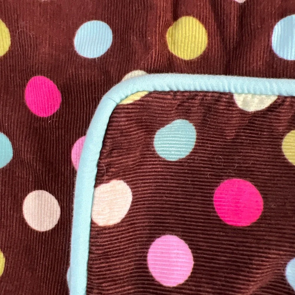 Pottery Barn Multicolor Polka Dot Bedroom Pillow Sham Set (1 Euro & 1 Standard)